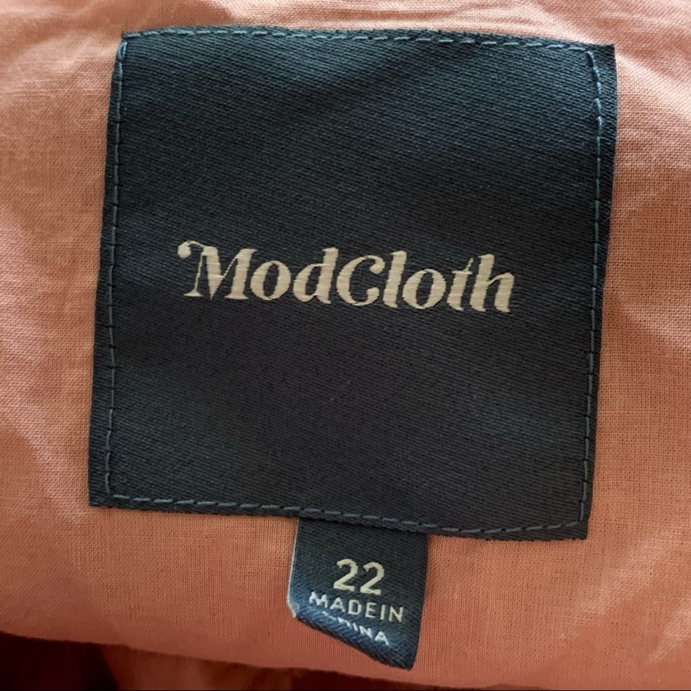 Modcloth Blush Pink Button-Front Midi Dress - Picture 2 of 5